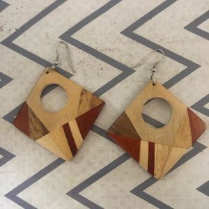 Wood earrings